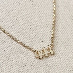 18K Gold Filled 444 Angel Number Necklace